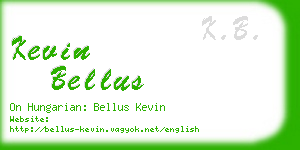 kevin bellus business card